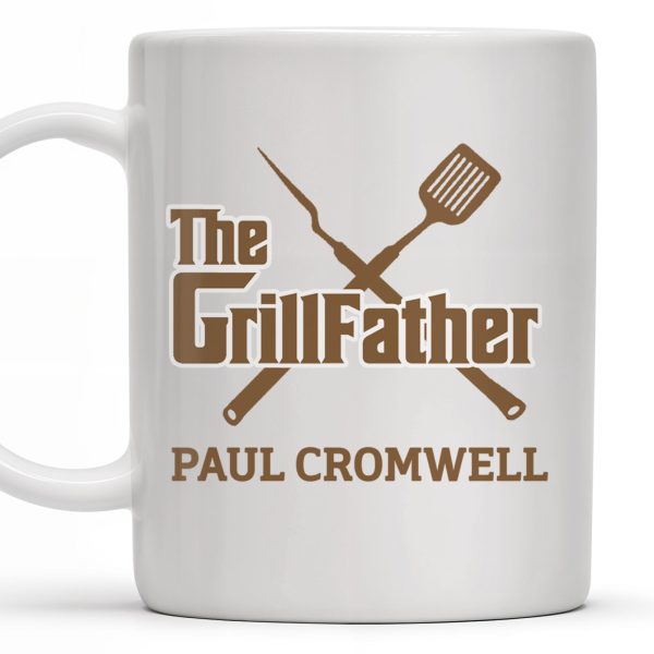 The GrillFather, Grill Tools - Personalized Custom Coffee Mug - GRILL001_MG