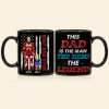 The Hero Dad 04dnhn050523TM Personalized Black Mug