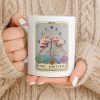 The Knitter Tarot Card Style With Yarn Balls - Personalized Custom Coffee Mug - HOB055_MG