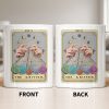 The Knitter Tarot Card Style With Yarn Balls - Personalized Custom Coffee Mug - HOB055_MG