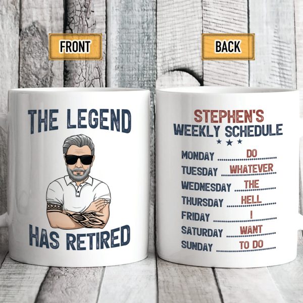 The Legend Has Retired Personalized Custom Family Mug C292