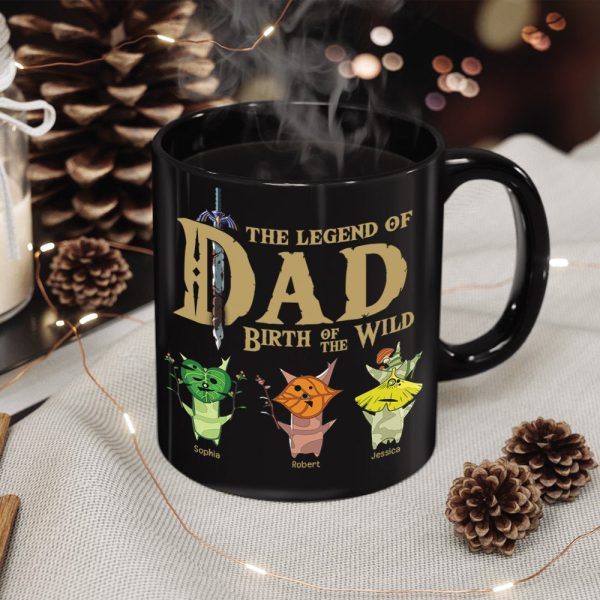 The Legend Of Dad 04NAQN300523 Personalized Coffee Black Mug