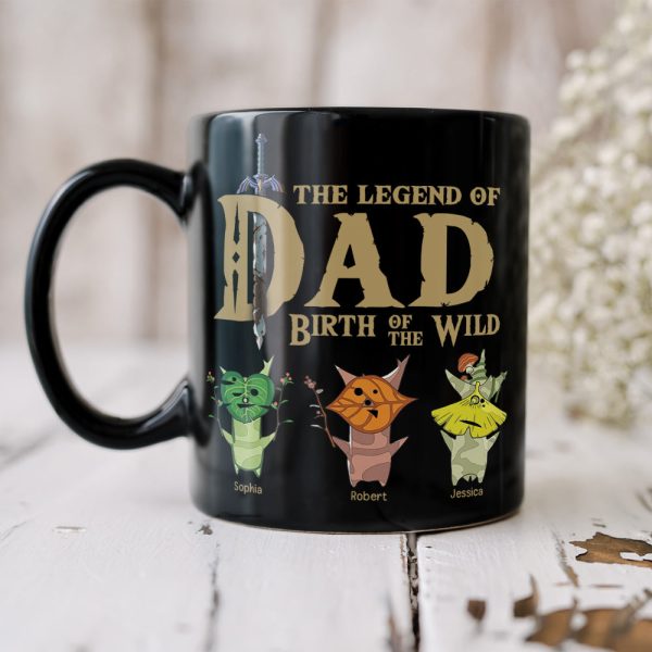 The Legend Of Dad 04NAQN300523 Personalized Coffee Black Mug