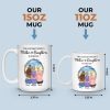 The Love Between A Mother & Daughters Is Forever - Family Personalized Custom Mug - Gift For Mom, Daughter