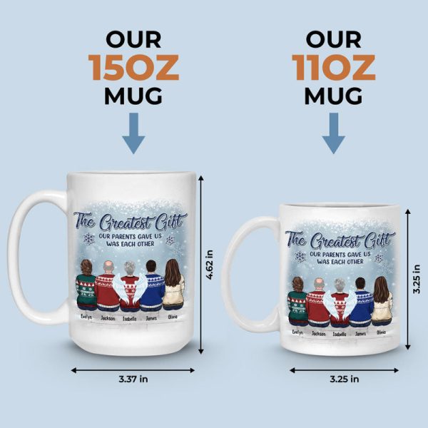 The Love Between Brothers And Sisters - Family Personalized Custom Mug - Christmas Gift, Gift For Siblings, Brothers, Sisters