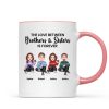 The Love Between Brothers Sisters Family Cute Doll Man Woman Personalized Mug