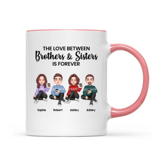 The Love Between Brothers Sisters Family Cute Doll Man Woman Personalized Mug