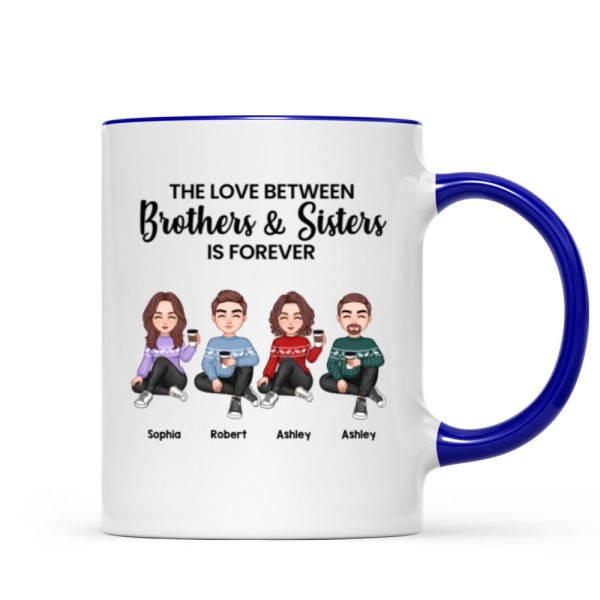 The Love Between Brothers Sisters Family Cute Doll Man Woman Personalized Mug