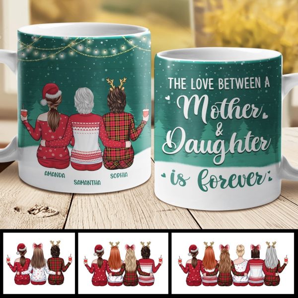 The Love Between Mother And Daughter Knows No Distance - Personalized Mug