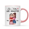 The Love Between Mother Daughter Hugging Cartoon Personalized Mug