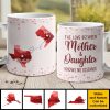 The Love Between Mother & Daughter Knows No Distance - Gift For Mom - Personalized Mug