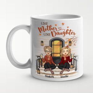 The Love Between Us Lasts Forever - Family Personalized Custom Mug - Mother's Day, Birthday Gift For Mom From Daughter