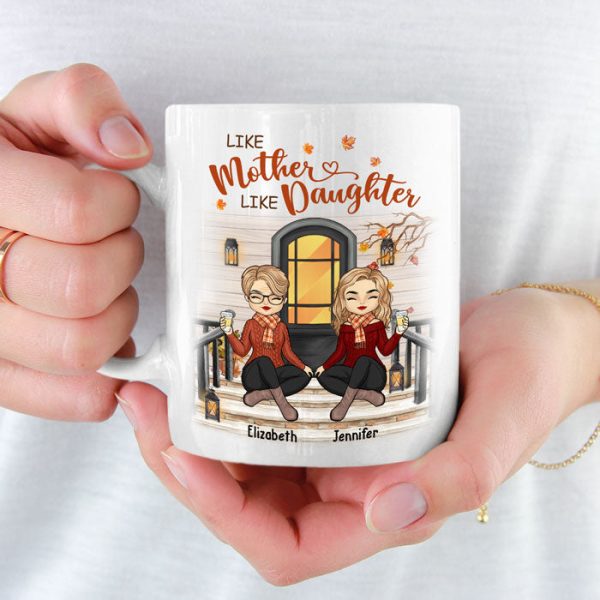 The Love Between Us Lasts Forever - Family Personalized Custom Mug - Mother's Day, Birthday Gift For Mom From Daughter