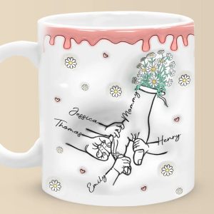 The Love Of A Mother Is Endless, The Wisdom Of A Grandmother Is Timeless - Family Personalized Custom 3D Inflated Effect Printed Mug - Gift For Mom, Grandma