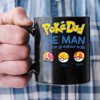 The Man With The Greatest Balls Personalized Black Mug-Gift For Dad-3OHDT010623