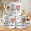 The Most Important Time Is Family Time - Family Personalized Custom Mug - Gift For Mom, Grandma