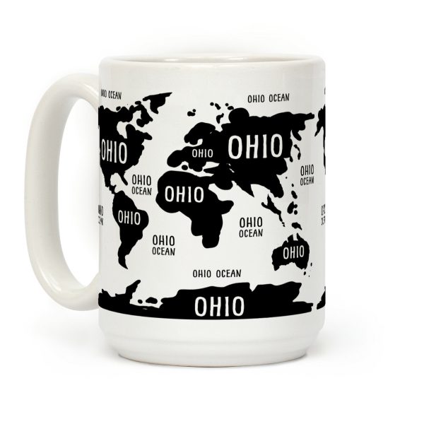 The Ohio World Map Coffee Mug