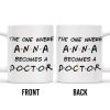 The One Where A.N.A Becomes A Doctor, Lettering Design - Personalized Custom Coffee Mug - DOC028_MG