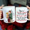 The only person on earth to get tangled with , Personalized White Mug for Couples