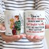 The only person on earth to get tangled with , Personalized White Mug for Couples