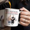The Only Thing Better Than Being Your Father Is Watching You Be A Dad, Two Men and Cityscape - Personalized Custom Coffee Mug - DAD033_MG