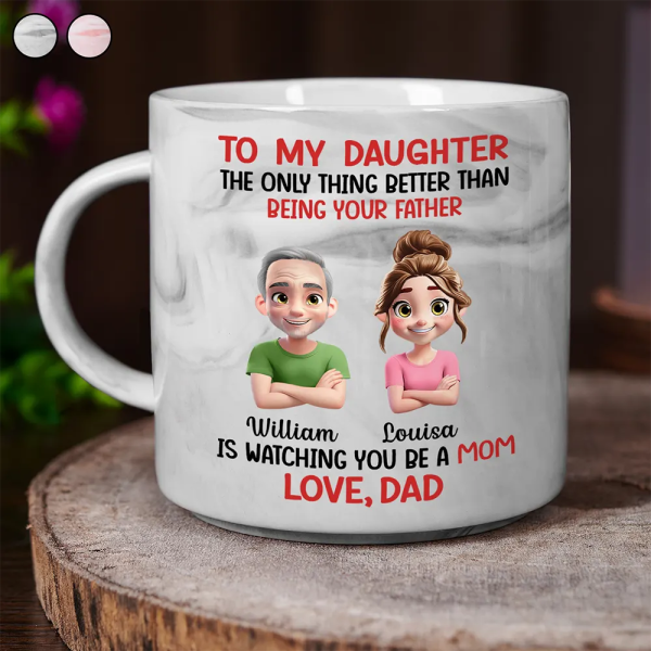 The Only Thing Better Than Being Your Mother Father - Personalized Marble Mug