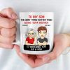 The Only Thing Better Than Being Your Parents Is Watching You Be A Dad - Family Personalized Custom Mug - Father's Day, Gift For Son