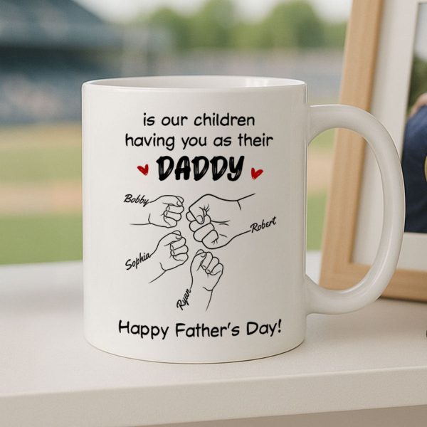 The Only Thing Better Than Having You As My Husband Fist Bump Outline Personalized Mug