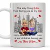 The Only Thing Better Than Having You As My Wife, Skyline and Cartoon Couple - Personalized Custom Coffee Mug - WIF049_MG