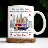 The Only Thing Better Than Having You As My Wife, Skyline and Cartoon Couple - Personalized Custom Coffee Mug - WIF049_MG