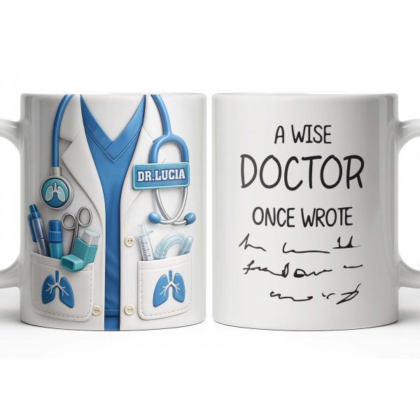 The Perfect Gift for Healthcare Heroes Featuring Medical Instruments - Personalized Custom Coffee Mug - DOC090_MG