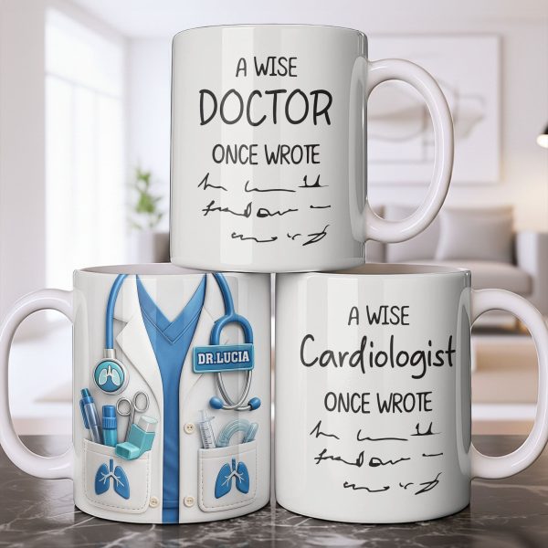 The Perfect Gift for Healthcare Heroes Featuring Medical Instruments - Personalized Custom Coffee Mug - DOC090_MG
