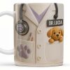 The Perfect Gift For Pet Lovers Featuring Lab Coat And Dog - Personalized Custom Coffee Mug - DOC047_MG