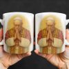 The Pope In Prayer, Religious Art - Personalized Custom Coffee Mug - FTH077_MG