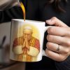 The Pope In Prayer, Religious Art - Personalized Custom Coffee Mug - FTH077_MG
