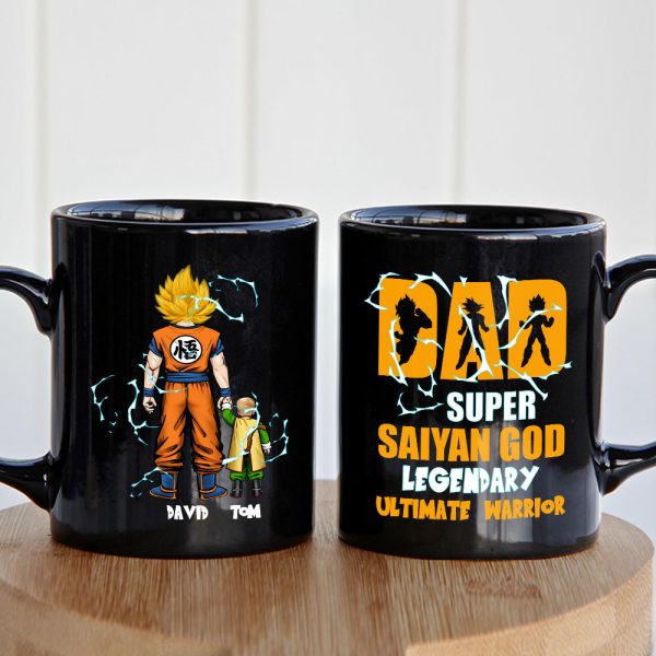 The Power Of Family 03QHDT051223HH Personalized Coffee Black Mug, Gifts For Dad