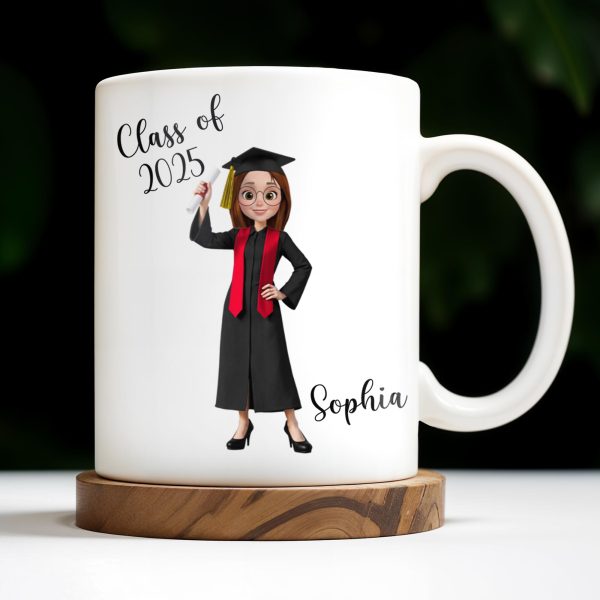 The Tassel Was Worth The Hassle Graduation Cap Mug - Personalized Custom Coffee Mug - GRAD343_MG