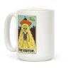 The Visitor Alien Tarot Card Coffee Mug