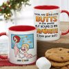 There Are 8 Billion Butts In The World But Yours Is My Favorite - Personalized Couple Mug - Gift For Couple