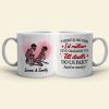 There Is No One I'd Rather Give Orgasms To Till Death - Personalized Skeleton Couple Mug - Gift For Couple