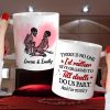 There Is No One I'd Rather Give Orgasms To Till Death - Personalized Skeleton Couple Mug - Gift For Couple