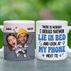 There Is Nobody I Would Rather Lie In Bed Next To, Custom Couple Photo Coffee Mug, Funny Gift For Couple, Valentine's Gifts