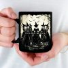 There's A Little Witch In All Of Us - Bestie Personalized Custom Black Mug - Halloween Gift For Best Friends, BFF, Sisters