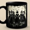 There's A Little Witch In All Of Us - Bestie Personalized Custom Black Mug - Halloween Gift For Best Friends, BFF, Sisters