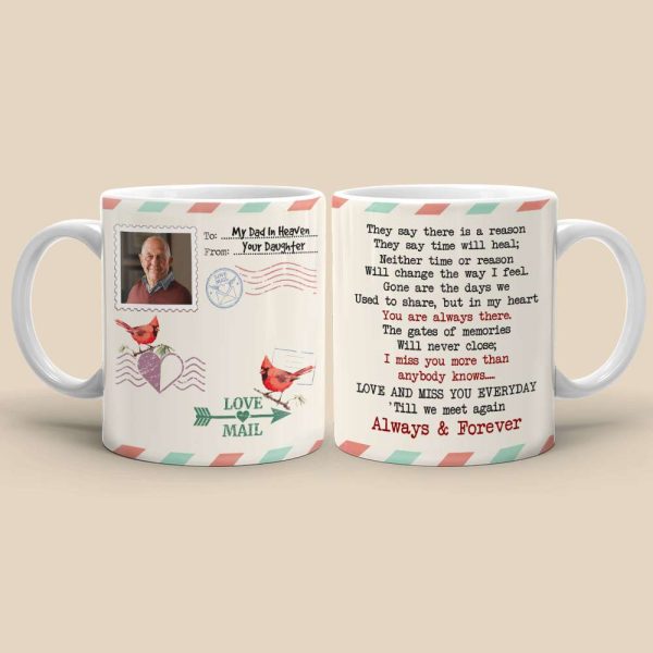 They Say There Is A Reason Heaven Personalized White Mug