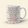 They Say There Is A Reason Heaven Personalized White Mug