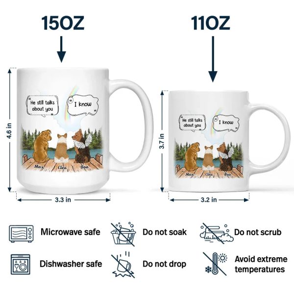They Still Talk About You Loving Memorial Dog Cat - Personalized Mug