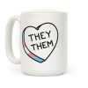 They Them Candy Heart Coffee Mug