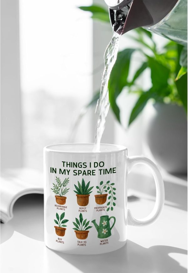 Things I Do in My Spare Time Plant Coffee Mug Funny Plant Lover Gift for Gardener