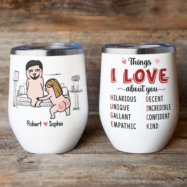 Things I Love About You - Personalized Couple Tumbler - Gift For Tumbler